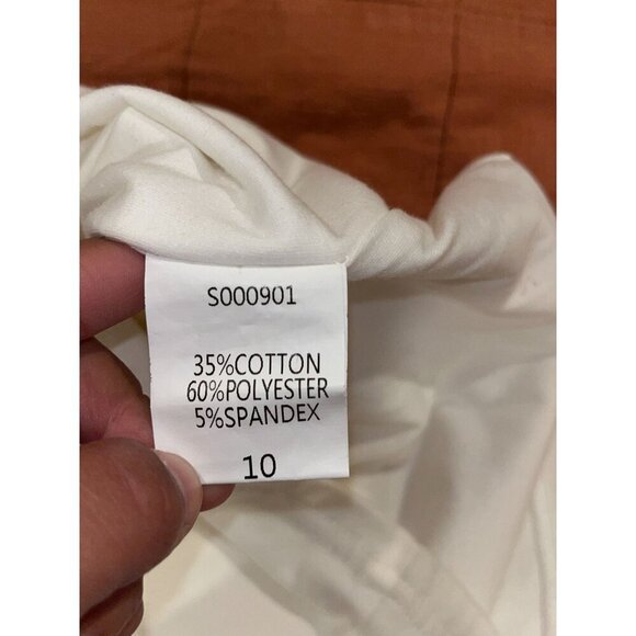 Showpo White Strappy Ribbed Bodycon Mini Dress Women's Size 10 - Picture 7 of 8